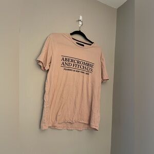 Abercrombie & Fitch soft tee size large light pink